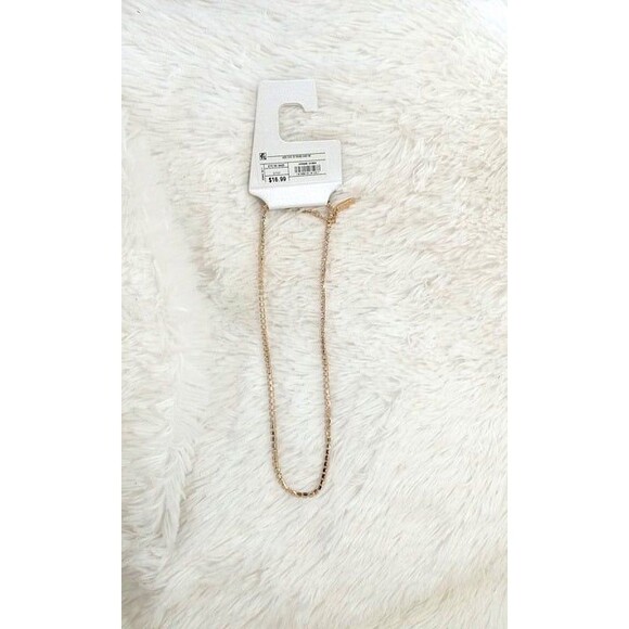 SUGAR FIX By BaubleBar Gold Crystal Baguette Collar Necklace - NEW!!! - Picture 6 of 9